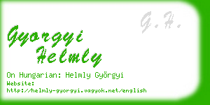 gyorgyi helmly business card